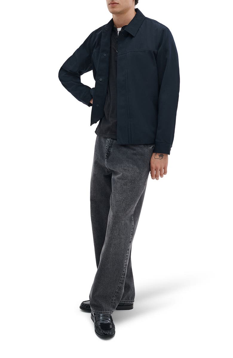 rag & bone Dwight Wool Gabardine Jacket, Alternate, color, Navy