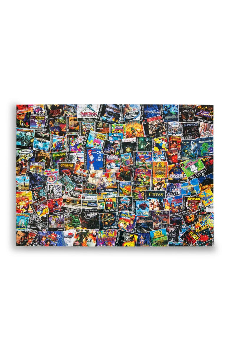 PlayStation Video Game Box Collage 1000-Piece Jigsaw Puzzle, Alternate, color, Multi-Color