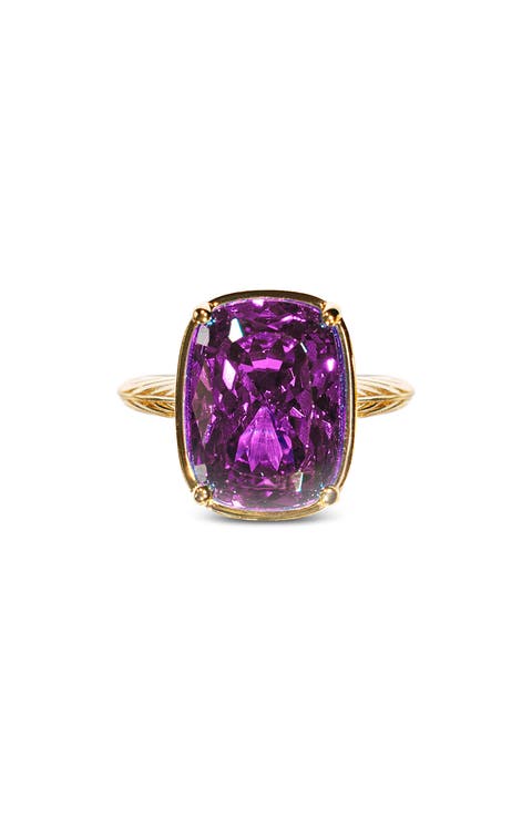 Elongated Cushion-Cut Cubic Zirconia Cocktail Ring