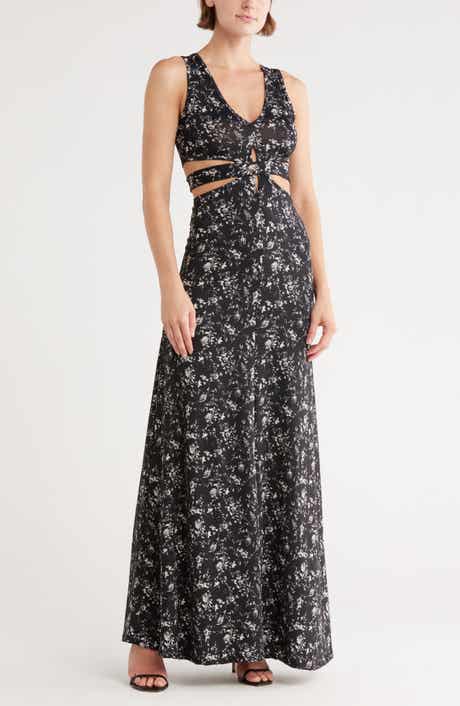 GO COUTURE Cutout Maxi Dress