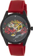 Ed Hardy x Ed Hardy Silicone Strap Watch, 40mm