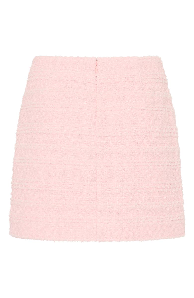 Milly Briar Tweed Miniskirt, Alternate, color, Blush