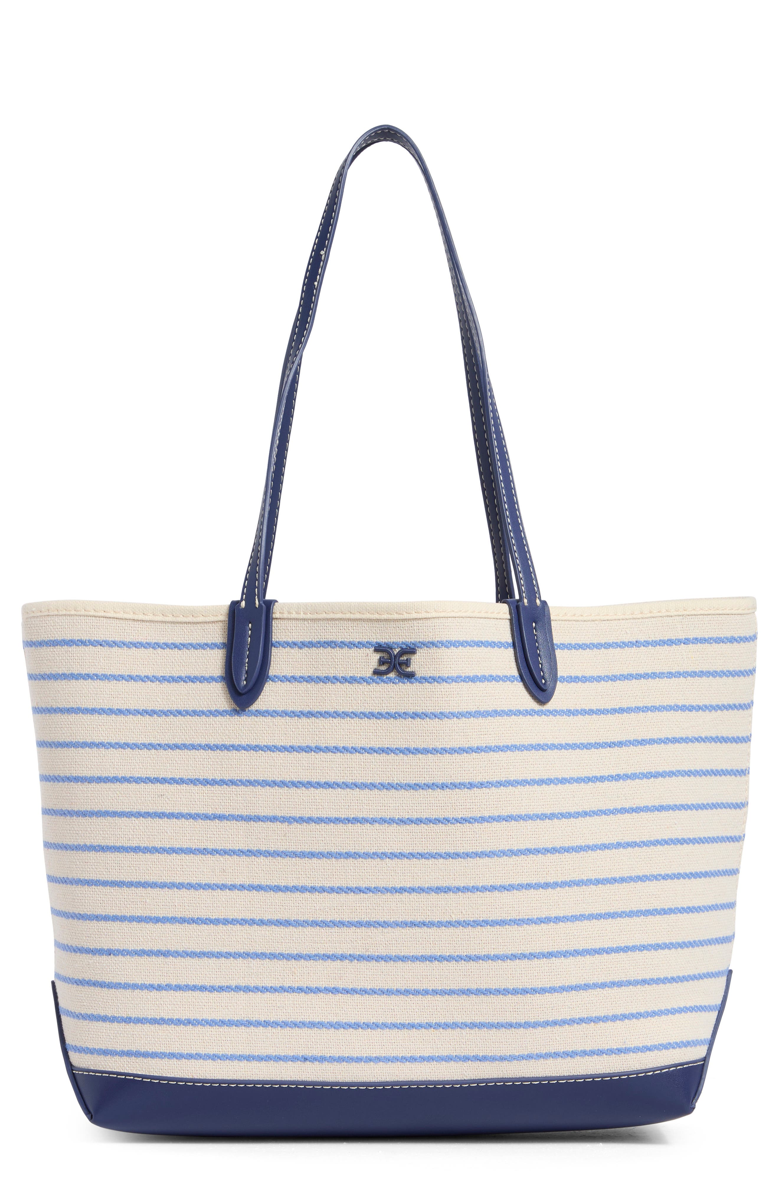 Sam Edelman Waylon Nautical Large Tote Bag, Main, color, Navy