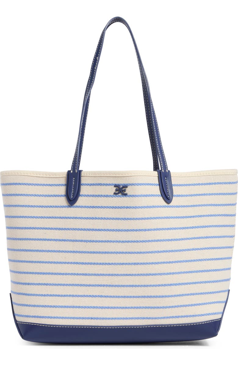 Sam Edelman Waylon Nautical Large Tote Bag, Main, color, Navy