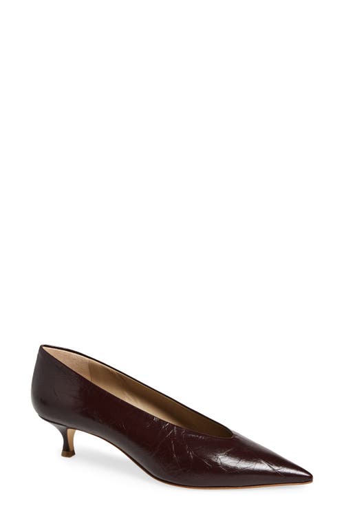 Le Monde Beryl Babouche Kitten Heel Pump In Brown
