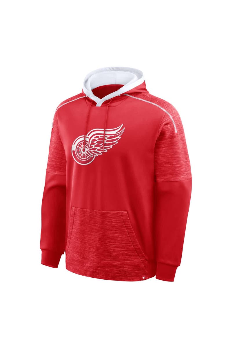 FANATICS Men
s Fanatics Red Detroit Red Wings Goaltender Defender Pullover Hoodie, Alternate, color, Red