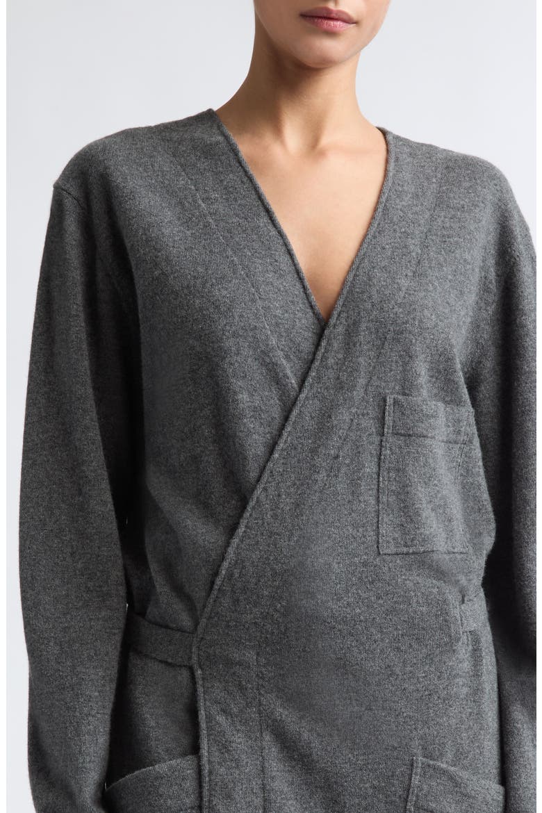 Virgin Wool Wrap Cardigan, Alternate, color, MEDIUM GREY