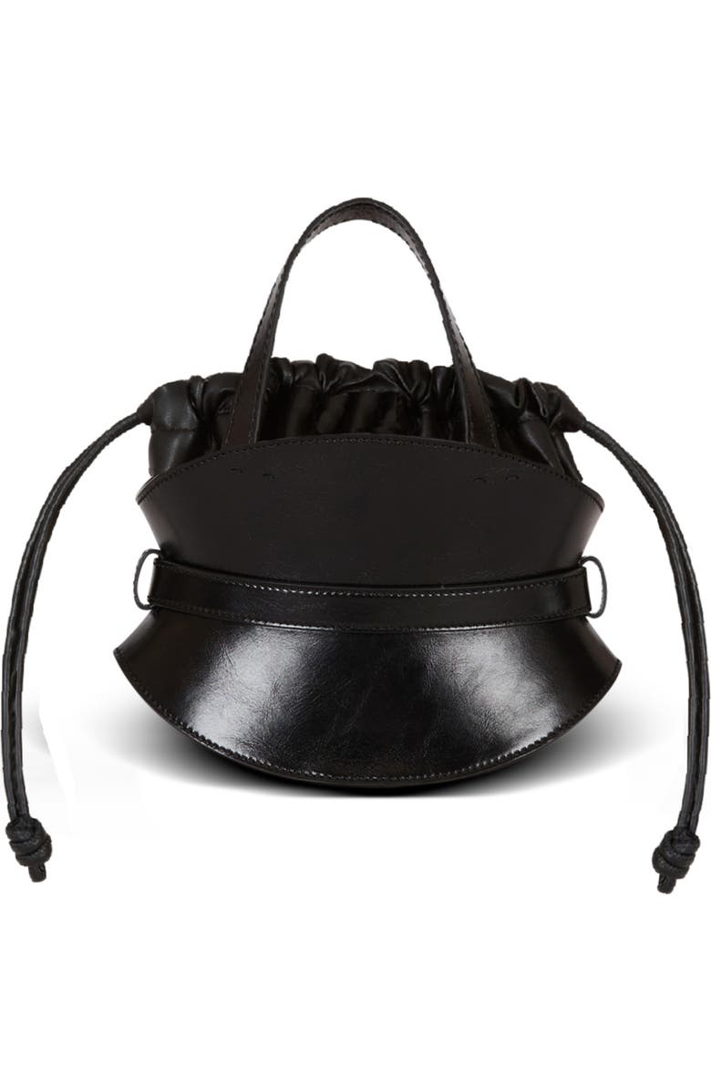 Balmain Shuffle Mini bag in calfskin leather, Alternate, color,
