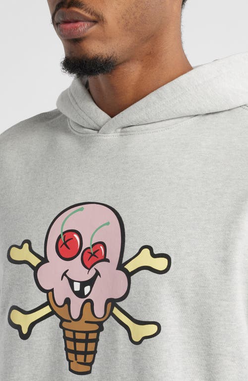 Icecream Cones Hoodie In Gray