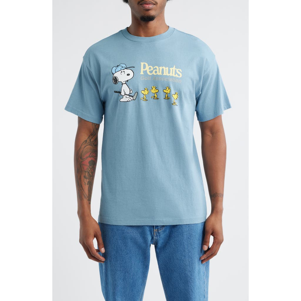 The Forecast Agency Peanuts Golf Association Graphic T-shirt In Blue
