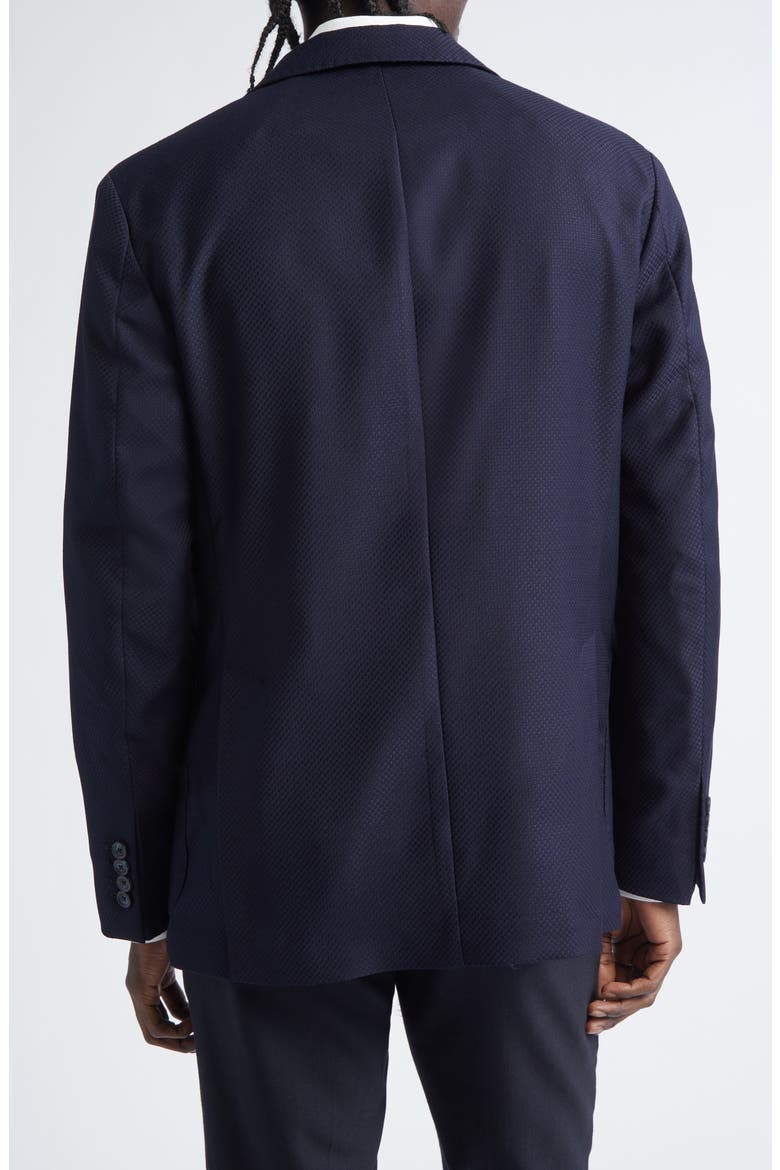 Navy Textured Knit Wool Sport Coat, Alternate, color, NAVY