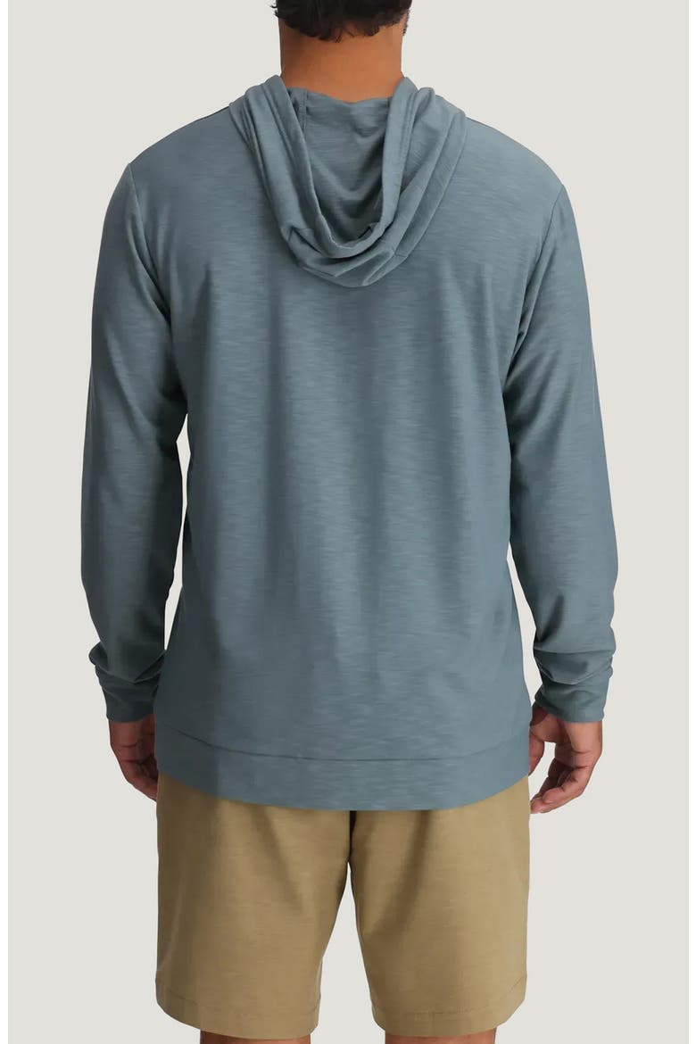 Slub Performance Hoodie, Alternate, color, STORMY SEA