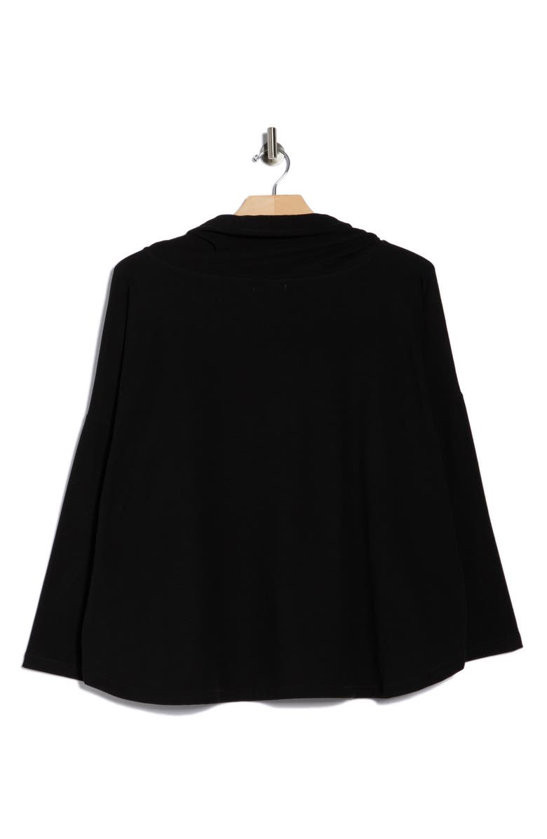 MAX STUDIO Funnel Neck Top, Alternate, color, Black