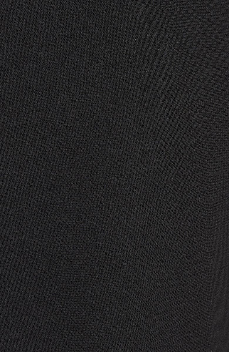 Eliza J Chiffon Capelet with Feather Trim, Alternate, color, 