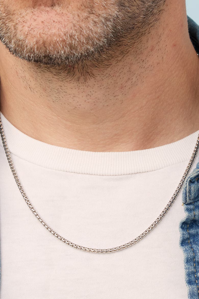 Men's Off The Grid Oxidized Chain in Sterling Silver, Alternate, color, Silver