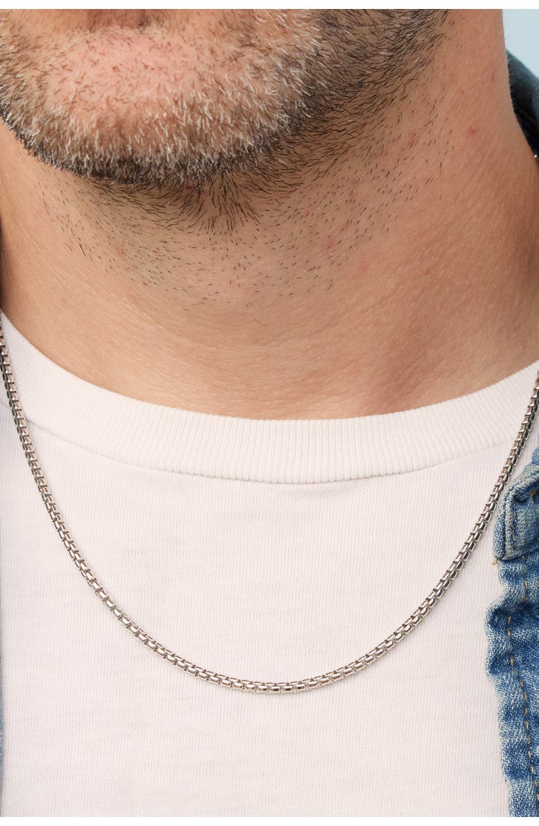 Oradina Men's Off The Grid Chain in Sterling Silver, Alternate, color, Silver