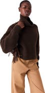 maje Yak blend roll-neck sweater