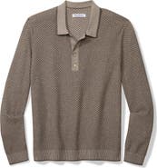 Tommy Bahama Coolside Valley Long Sleeve Polo Sweater