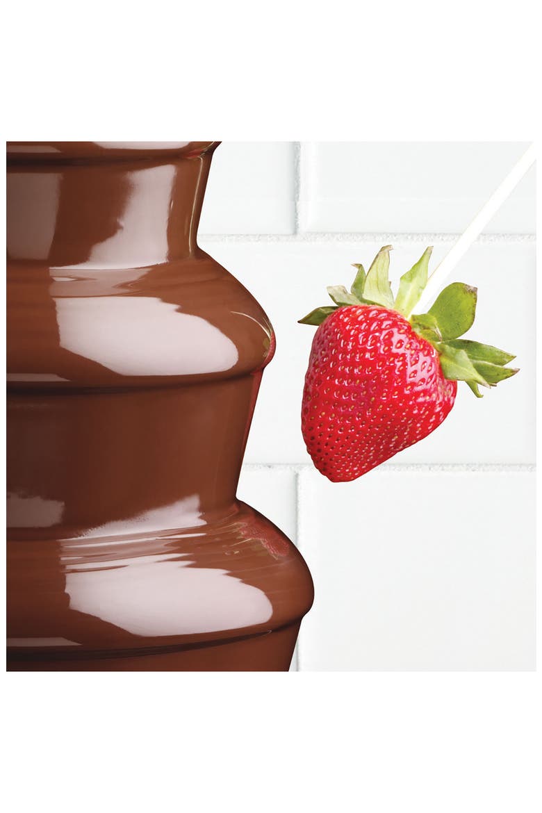 4-Tier Stainless Steel Chocolate Fountain, Alternate, color, STAINLESS STEEL