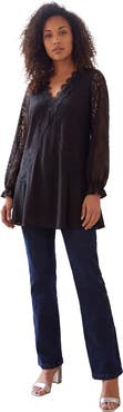 Roaman's Lace & Georgette Swing Tunic
