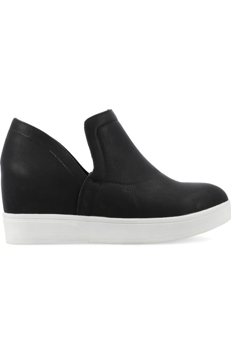 Journee Collection Cardi Wedge Platform Sneaker - Wide Width, Alternate, color,