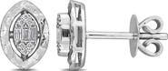 Julianna B. Diamond Cluster Stud Earrings 14k White Gold