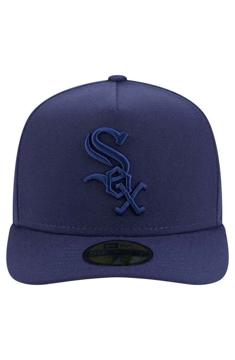New Era Men
s New Era Navy Chicago White Sox Color Pack A-Frame 59FIFTY Fitted Hat, Alternate, color, Navy