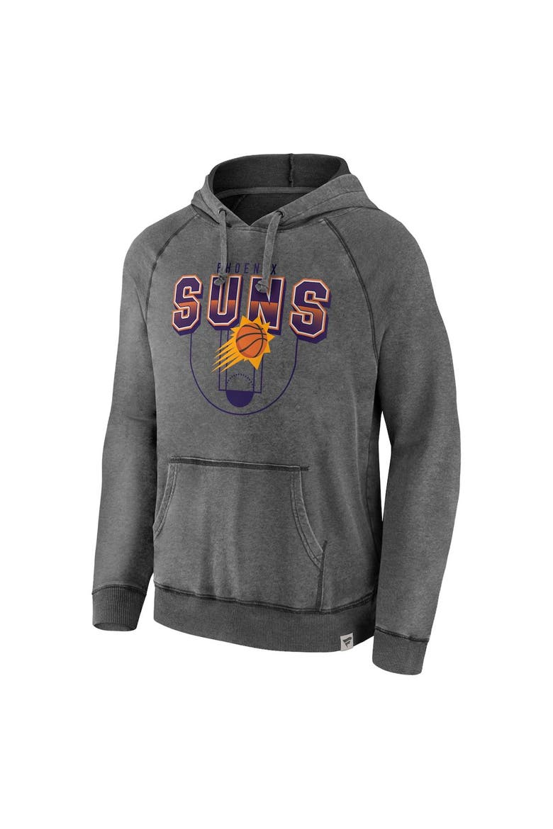 Men's Fanatics Branded Gray Phoenix Suns Acquisition True Classics Vintage Snow Wash Pullover Hoodie, Alternate, color, Gray