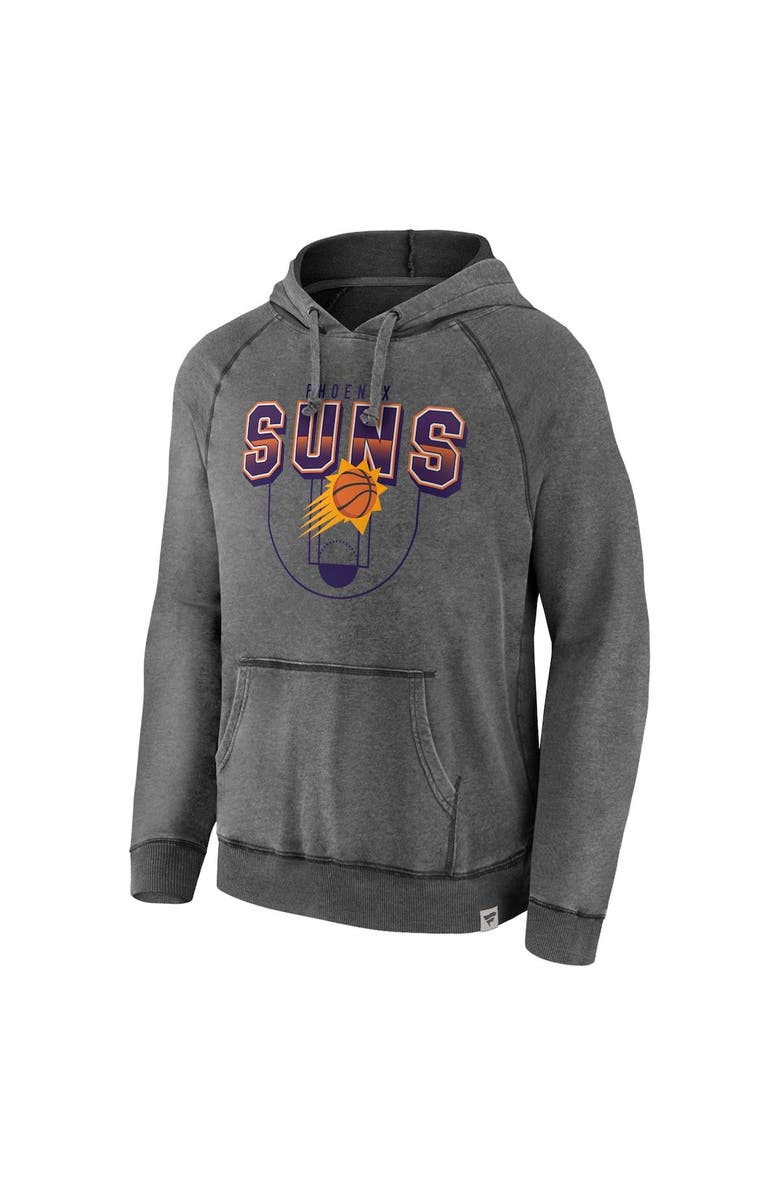 FANATICS Men's Fanatics Branded Gray Phoenix Suns Acquisition True Classics Vintage Snow Wash Pullover Hoodie, Alternate, color, Gray