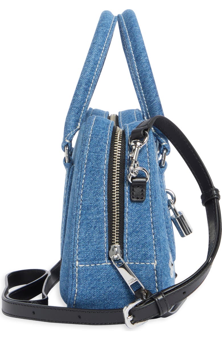 Marc Jacobs Daisy Sequin Denim Shoulder Bag, Alternate, color, Medium Denim