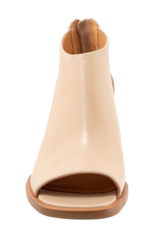 Eos Footwear Isolde Block Heel Sandal In Beige