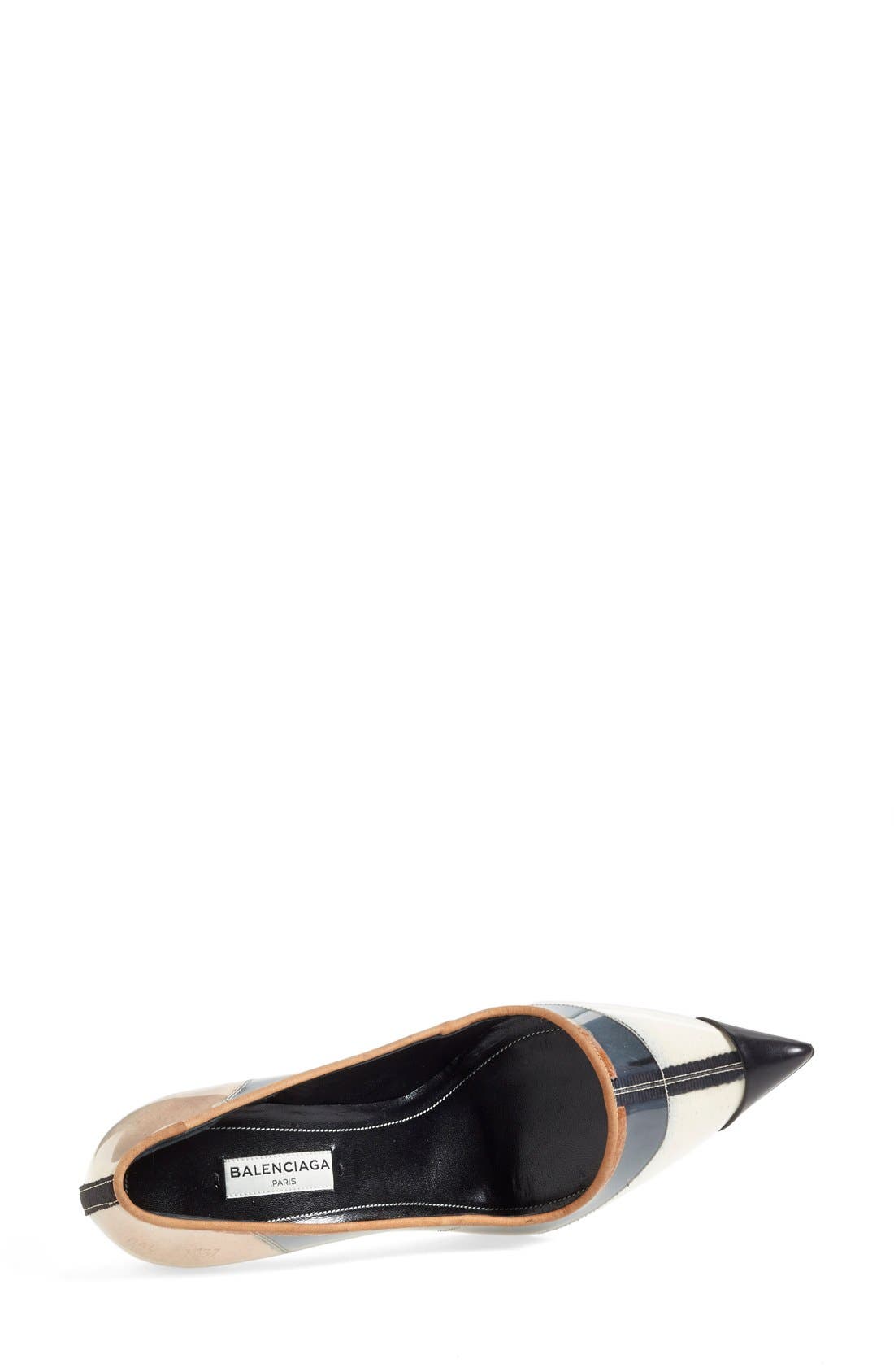 Balenciaga 'Vinyl' Pointy Toe Pump, Alternate, color, 