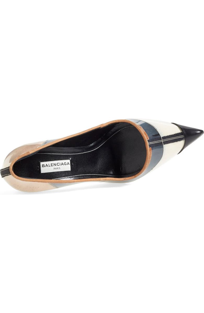 Balenciaga 'Vinyl' Pointy Toe Pump, Alternate, color,