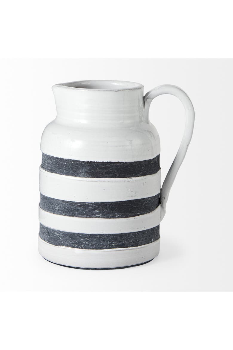Harmon II  Large Ceramic Jug, Alternate, color, Black