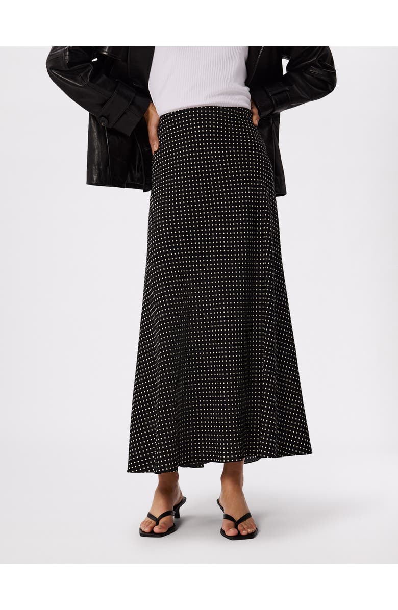 Whistles Mini Spot Maxi Skirt, Main, color, Blk/White