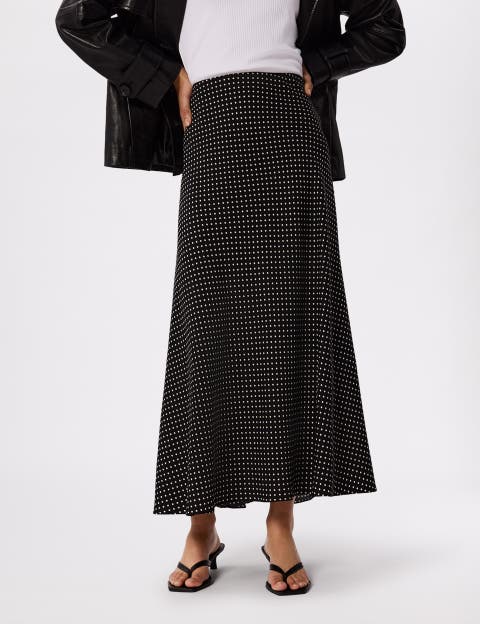 Mini Spot Maxi Skirt