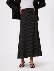 Whistles Mini Spot Maxi Skirt