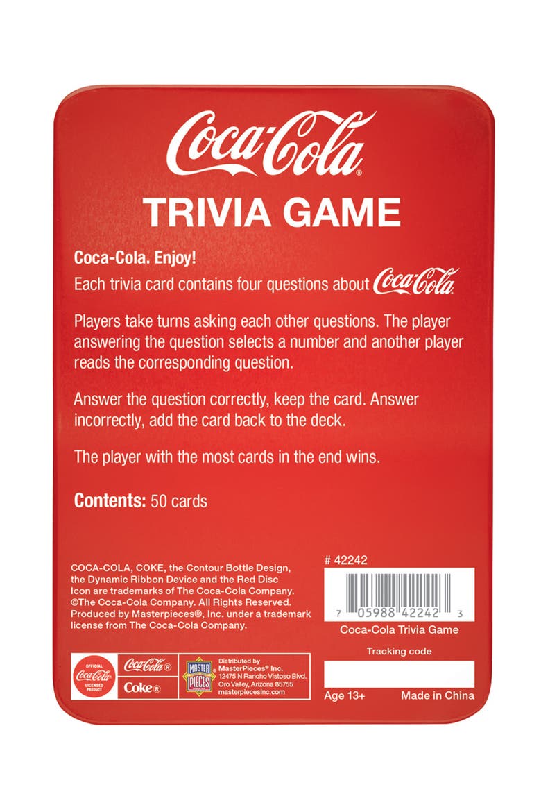 Coca-Cola Trivia Game, Alternate, color, Multicolor