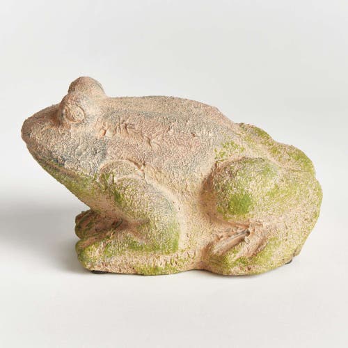 Napa Home & Garden Weathered Garden Frog In Brown