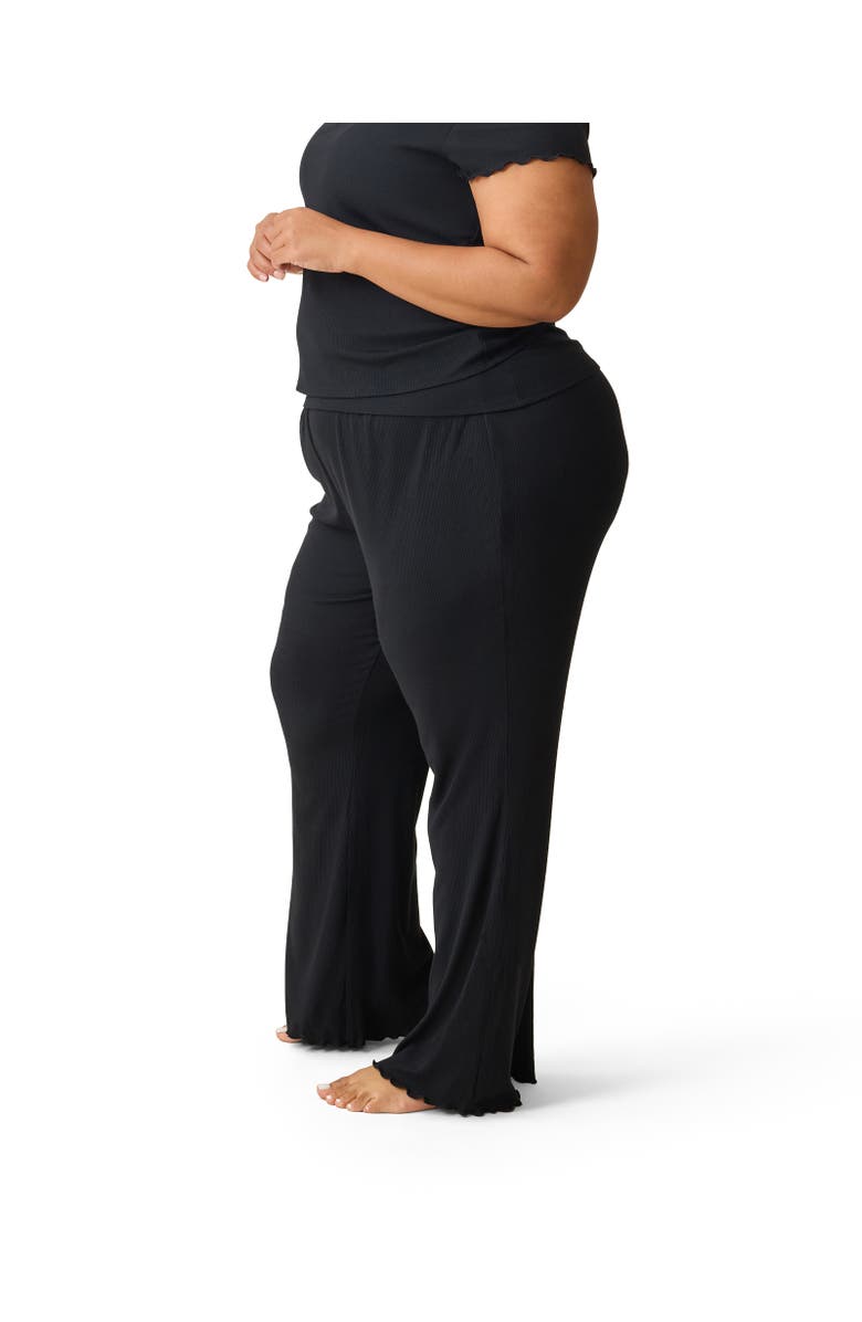 Kindred Bravely Ribbed Modal Lounge Pant, Alternate, color, Black