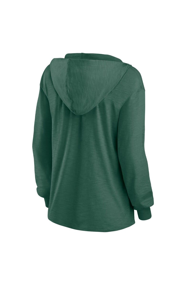 FANATICS Women's Fanatics Branded Green Green Bay Packers Jumper V-Neck Pullover Hoodie, Alternate, color, 