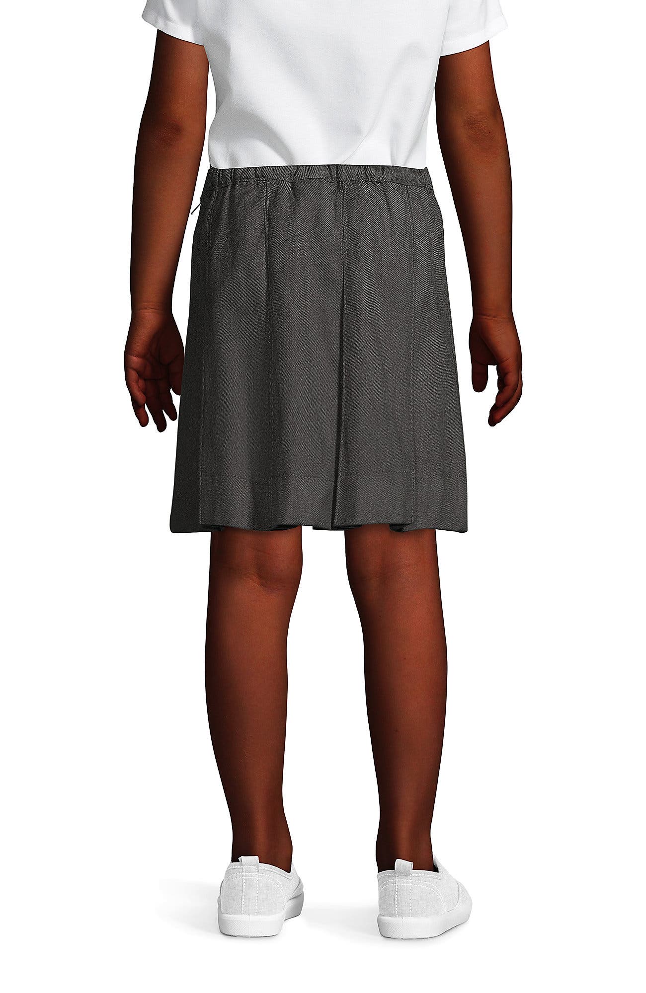 Lands' End School Uniform Girls Solid Box Pleat Skirt Above Knee ...