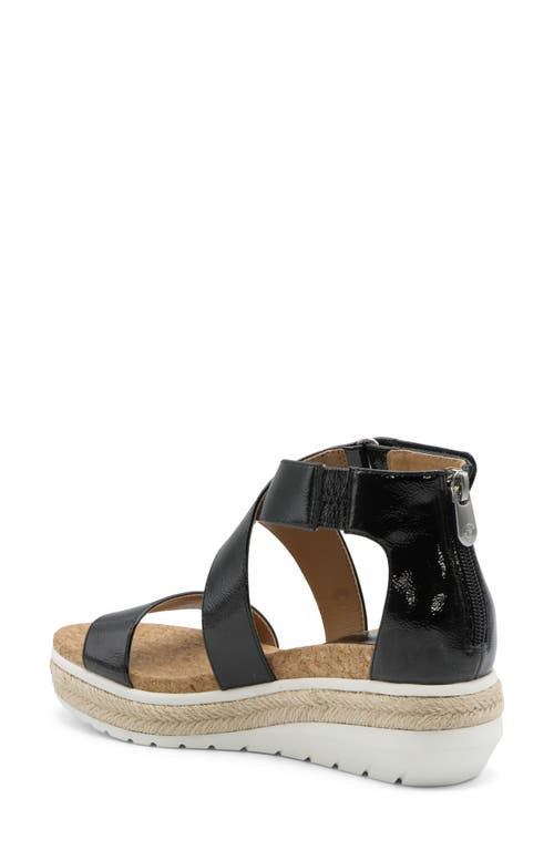 Adrienne Vittadini Cape Ann Wedge Sandal In Black