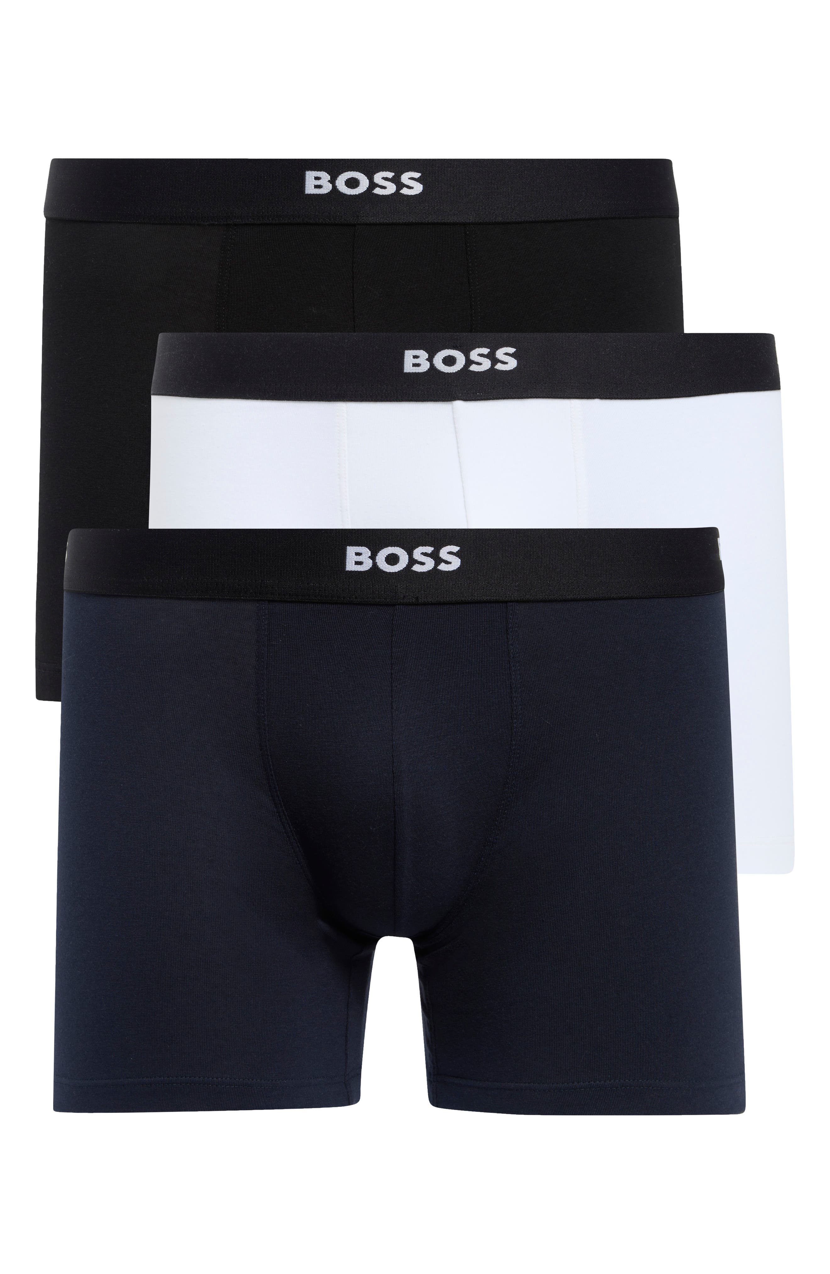 BOSS 3-Pack Cotton Blend Boxer Briefs