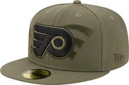New Era Men's New Era  Olive Philadelphia Flyers Military Appreciation Flag 59FIFTY Fitted Hat