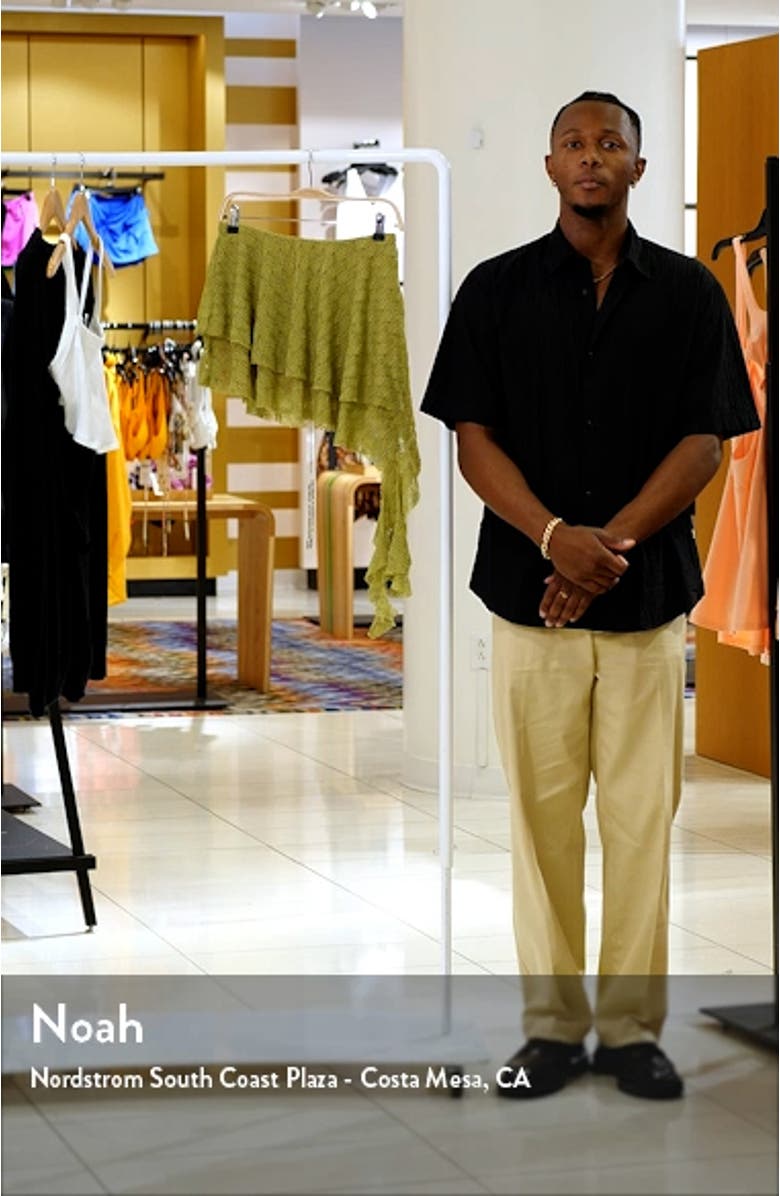 Layered Knit Miniskirt, sales video thumbnail