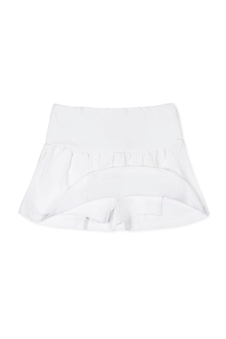 Kids' Organic French Terry Skort, Alternate, color, White