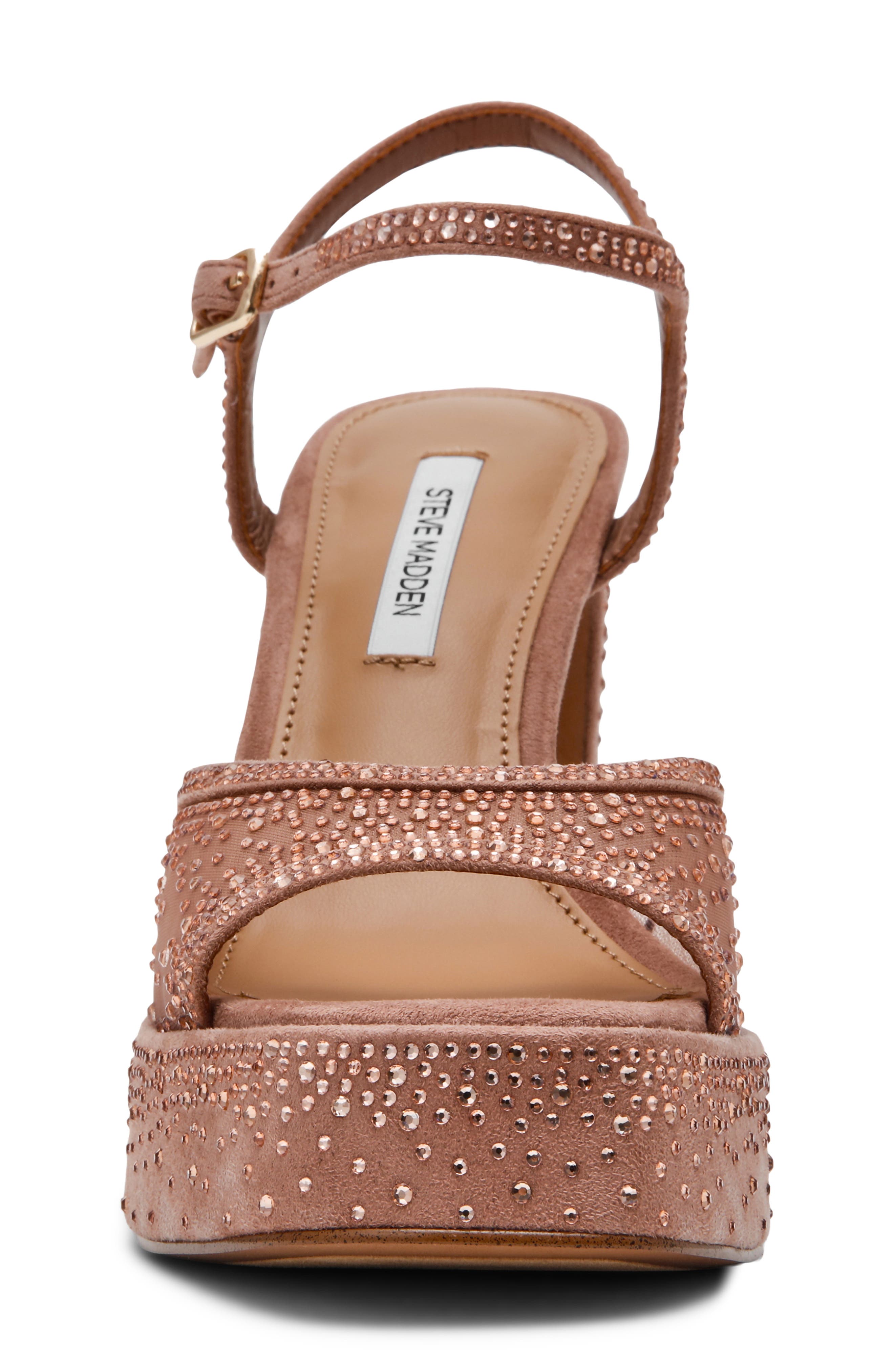 Steve Madden Liandra Ankle Strap Platform Sandal, Alternate, color, 