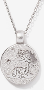 Little Sky Stone Silver Birth Flower Necklace
