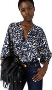 GERARD DAREL Calina Floral V-Neck Blouse